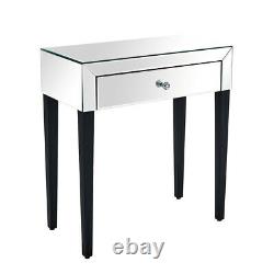 1 Drawer Mirrored Dressing Table Vanity Dresser Console Bedroom Furniture