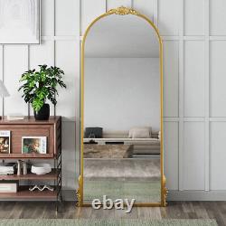 180x80cm/120x60cm Extra Large Wall Mirror Full Length Gold All Glass Arch Frame