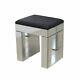 2xdrawers Mirrored Dressing Table Bedroom Console Vanity Make-up Desk With Stool