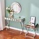 3d Glass Design Dressing Table Mirrored Bedroom Make-up Console Vanity Table Uk