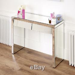 50s Style Angled 2 Drawer Dressing Table Set White Stool VEN25-VEN39-VEN05W