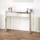 50s Style Angled 2 Drawer Mirrored Dressing Table Bedroom Furniture Ven25