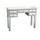 5drawers Glass Dressing Table Mirrored Bedroom Make-up Console Vanity Table Uk