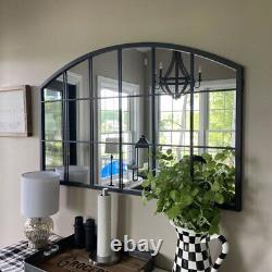 70 x 110cm Window Style Mirror Arch Girls Room Hall Way Window Mirror Home Decor