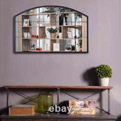 70 x 110cm Window Style Mirror Arch Girls Room Hall Way Window Mirror Home Decor