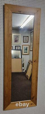 95mm FLAT LIGHT OAK STAINED SOLID PINE LONG & FULL LENGTH DRESSING MIRRORS(2022)