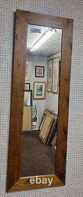 95mm FLAT MEDIUM OAK STAINED SOLID PINE LONG & FULL LENGTH DRESSING MIRRORS2022