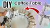 Amazing Diy Round Coffee Table Using Mirrored Reflection Gift Boxes Home Decor 2023