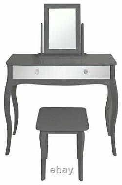 Argos Home Amelie Mirror Dressing Table Set Grey