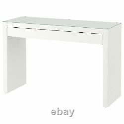 BRAND NEW IKEA MALM DRESSING TABLE (WHITE -120x41CM) GLASS TOP FLATPACKED STURDY