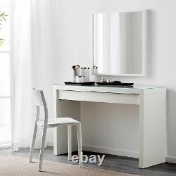 BRAND NEW IKEA MALM DRESSING TABLE (WHITE -120x41CM) GLASS TOP FLATPACKED STURDY
