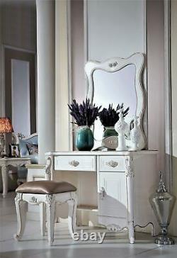 Baroque Classic Dressing Table Mirror Luxury Console Chest Of Drawers Bedroom