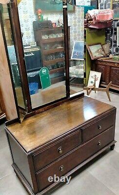 Beautiful Antique Dressing Table by Waring & Gillow with 3 Way Mirror