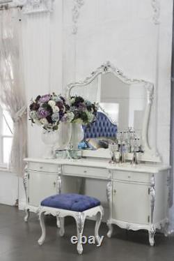 Bedroom Furniture Set 3 Piece Dressing Table + Mirror + Stool Baroque Rococo New