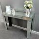 Bevelled Panelled Mirror Hall Display Console Bedroom Mirrored Dressing Table