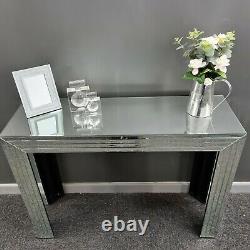 Bevelled Panelled Mirror Hallway Display Console Bedroom Mirrored Dressing Table