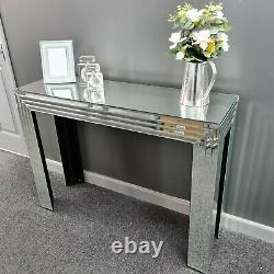Bevelled Panelled Mirror Hallway Display Console Bedroom Mirrored Dressing Table