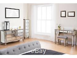 Birlea Elysee Mirrored Bedroom Furniture Large Chest Drawers Dressing Table