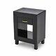 Black Glass Mirrored Bedroom Furniture Dressing Table Sets And Bedside Tables