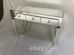 Brand New Classic Mirrored 3 Drawers Console/Dressing Table