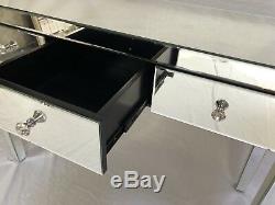 Brand New Classic Mirrored 3 Drawers Console/Dressing Table