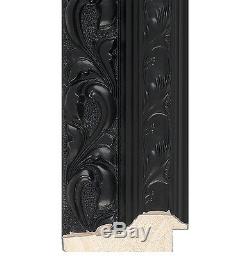 Buy Direct Ornate Black Shabby Chic Style Long & Full Length Dressing Mirror