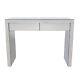 Charles Bentley Mirrored Glass Hallway Furniture 2 Drawer Dressing Console Table