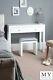 Chelsea White Glass High Gloss Mirrored Furniture Dressing Console Table 4legs