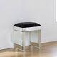 Chic Venetian Glass Mirrored Bedroom Dressing Table Or Console Table With Stool