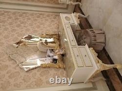 Classic Exsclusive New Console Mirror Dressing Table Stool Bedroom Furniture Set