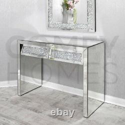 Crushed Crystal 2 drawer Dressing / Console Table FREE DELIVERY