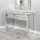 Crushed Crystal 2 Drawer Dressing / Console Table Free Delivery