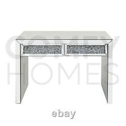 Crushed Crystal 2 drawer Dressing / Console Table FREE DELIVERY