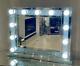 Crushed Diamond Large Hollywood Mirror Dressing Table Mirror 80 X 60 Cm