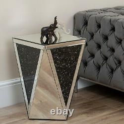 Crushed Diamond Mirror Coffee Table Sideboard Bedside Console Dressing Table