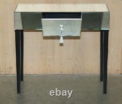 Decorative Art Deco Style Mirrored Dressing Table Or Desk Which Is Part Of Suite