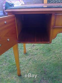 Decorative Dressing Table. Three Drawers/Cupboard/Mirror/Removable Glass Top