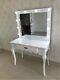 Deluxe Mirrored Drawer Dressing Table +led Hollywood Bulbs Mirror Christmas Gift