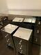 Dressing Table Crystal Mirrored And Pair Bedsides Cabinets 3 Draws