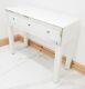 Dressing Table Entrance Hall White Glass Console Desk Mirrored Vanity Table Uk