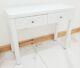 Dressing Table Entrance Hall White Glass Mirrored Dressing Table Vanity Table