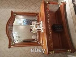 Dressing Table Furniture Set Baroque Rococo Chest Of Drawers With Mirror Luxury