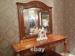 Dressing Table Furniture Set Baroque Rococo Chest Of Drawers With Mirror Luxury