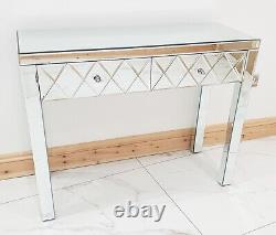 Dressing Table Glass Mirrored Vanity Table Entrance Hall Table Clearance SALE