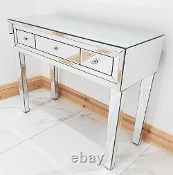 Dressing Table Glass Mirrored Vanity Table Entrance Hall Table Desk Sale UK