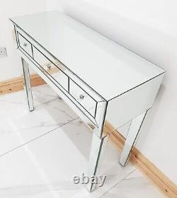 Dressing Table Glass Mirrored Vanity Table Entrance Hall Table Desk Sale UK