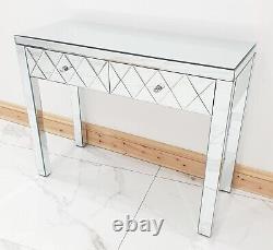 Dressing Table Glass Mirrored Vanity Table Entrance Hall Table SALE UK