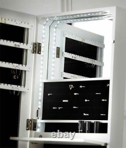 Dressing Table Hollywood Mirror Jewellery Storage with Frameless Mirror Set