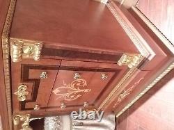 Dressing Table Mirror Stool Luxury Bedroom Baroque Rococo Style Chest Of Drawers