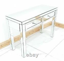Dressing Table PREMIUM Vanity Entrance Hall Mirrored Glass Console Station UK